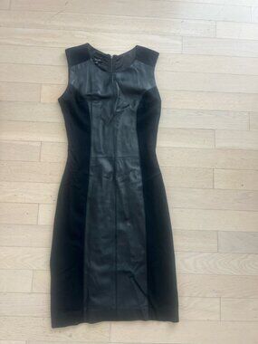 Teenflo Size 2 leather mid-thigh dress